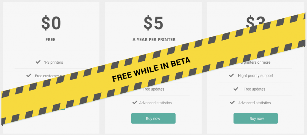 PrinVisor is free while in beta
